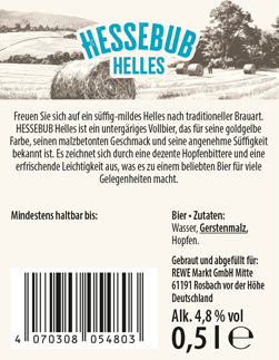Hessebub Helles Produktinformationen und Zutaten