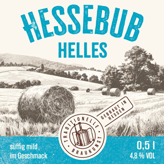 Hessebub Helles Bieretikett