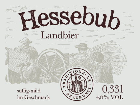 Hessebub Landbier Etikett