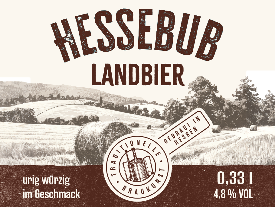 Hessebub Landbier Etikett