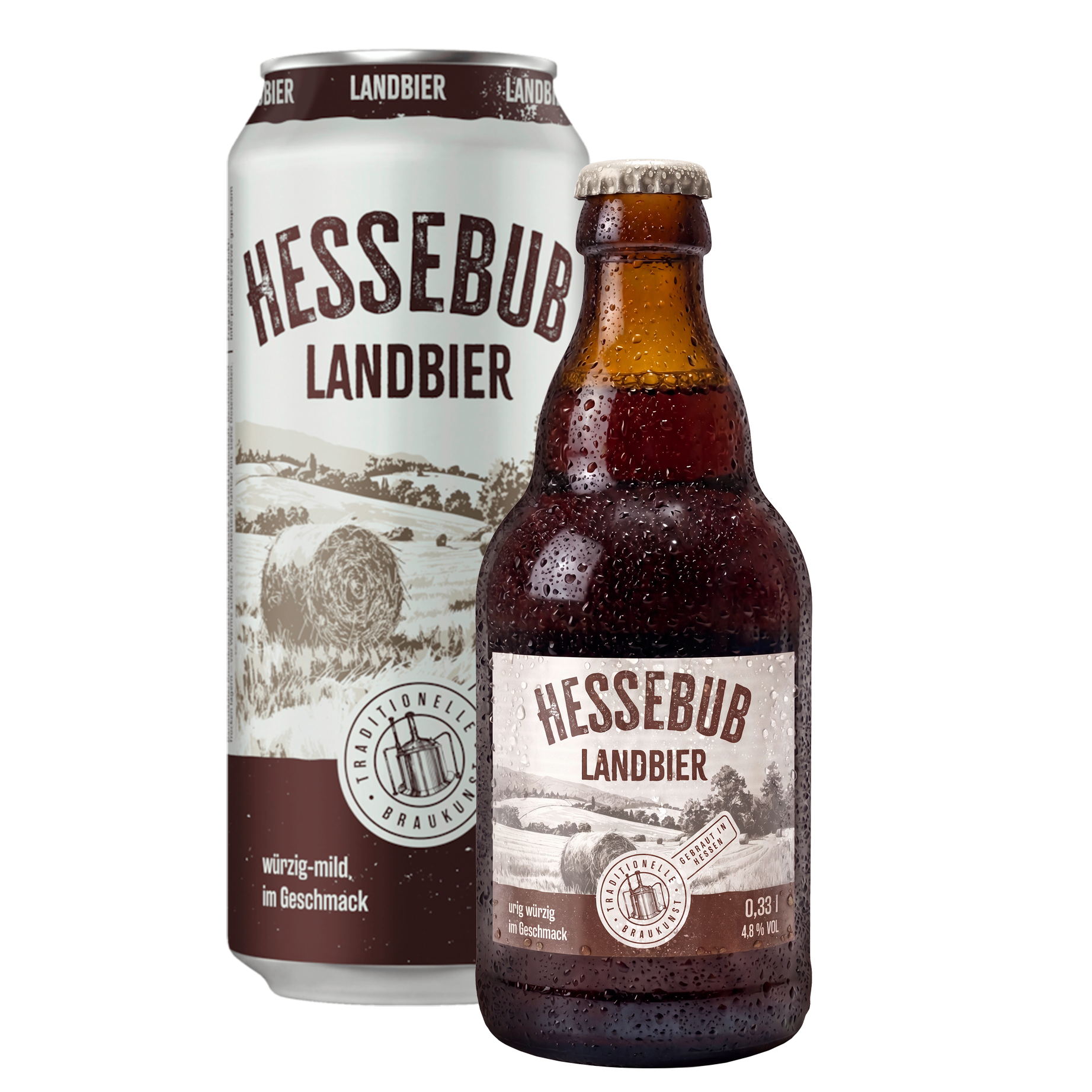 Hessebub Landbier Dose und Flasche
